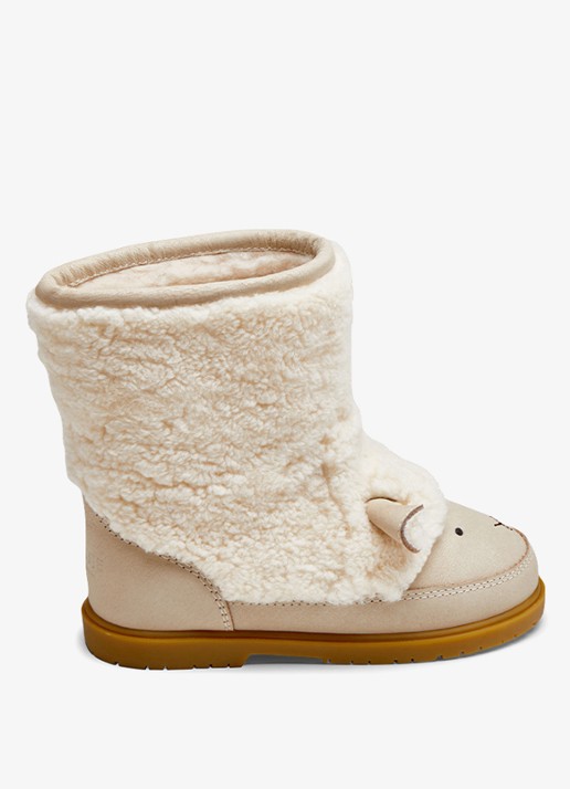 Donsje Amsterdam Wadou boots   lammy - detail 4 beige
