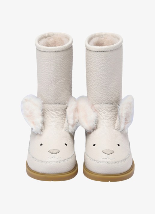 Donsje Amsterdam Wadudu Exclusive Boots | Rabbit - detail 4 gebroken wit