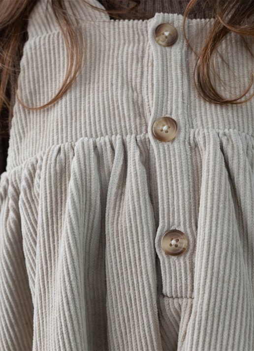 Donsje Amsterdam Xanthe Dress - voorkant 4 taupe