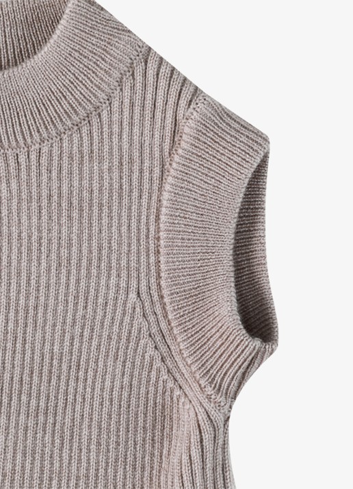 Donsje Amsterdam Xewa jurk met tule - detail 4 beige