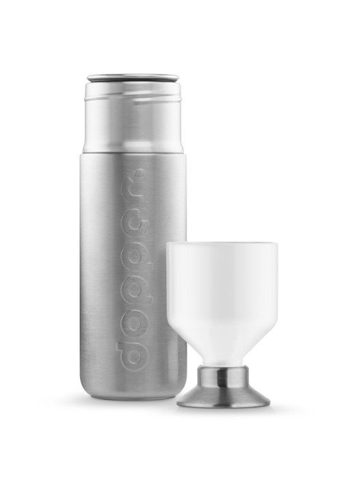 Dopper Steel waterfles 1,1 liter - detail 4 zilver