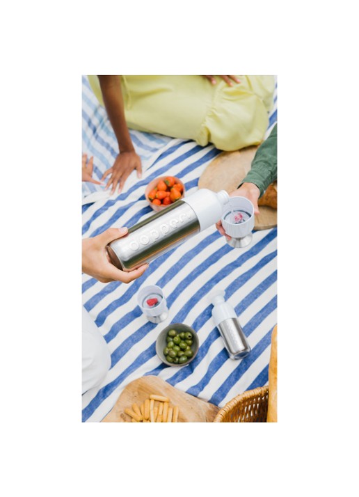 Dopper Steel waterfles 1,1 liter - detail 6 zilver