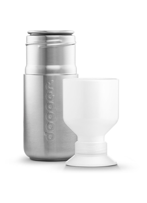 Dopper Steel waterfles 350 ml - detail 2 zilver