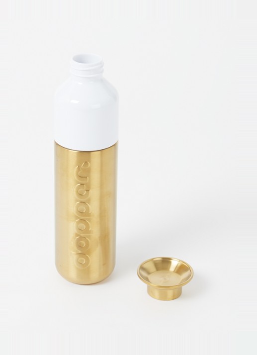 Dopper Steel waterfles 49 cl - voorkant 2 goud