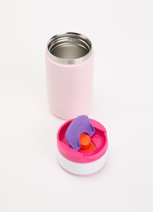 Dopper Travel thermosfles 30 cl  - voorkant 2 roze