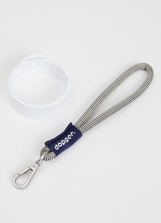 Dopper Wrist Cord polskoord voor de Travel Mug - voorkant 2 zwart