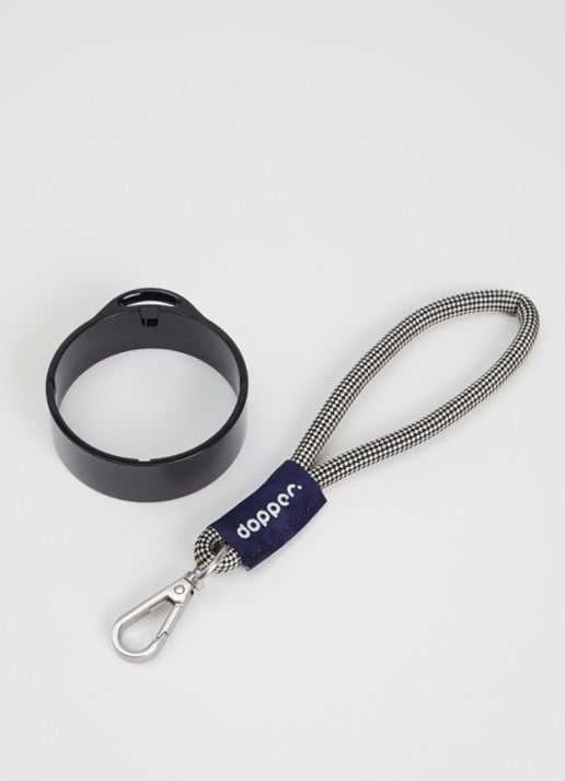 Dopper Wrist Cord polskoord voor de Travel Mug - voorkant 2 diepzwart