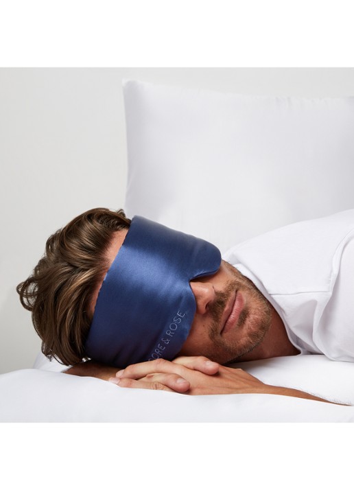 Dore & Rose Deep Sleep Mask - slaapmasker van zijde - detail 2 nº 65 ciel nocturne