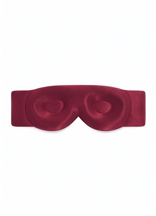 Dore & Rose Deep Sleep Mask - slaapmasker van zijde - detail 4 rood