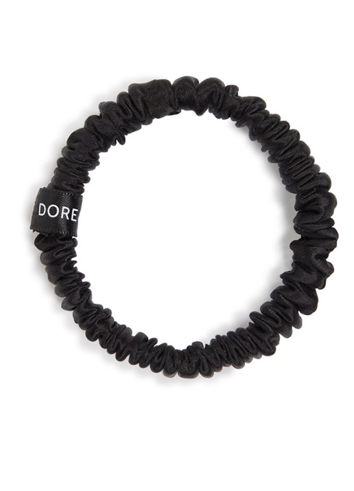 Dore & Rose Premium Scrunchies van zijde - voorkant 3 nº 18 ébène du chêne