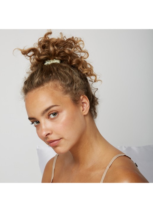 Dore & Rose Premium Scrunchies van zijde - detail 2 nº 81 lueur d'olive