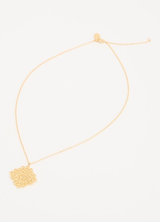 DPT Antwerp Blessed diamanten ketting verguld - detail 3 goud
