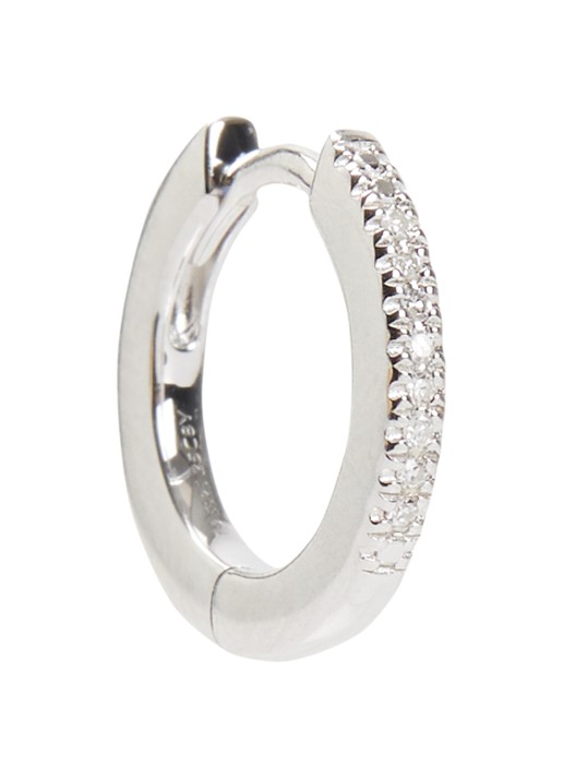 DPT Antwerp Circle diamanten oorring van zilver