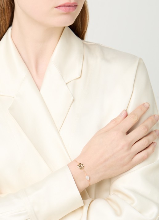DPT Antwerp Coco diamanten armband verguld - voorkant 4 goud