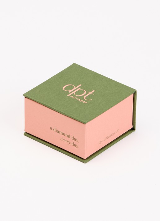 DPT Antwerp Ever diamanten ring verguld - detail 2 goud