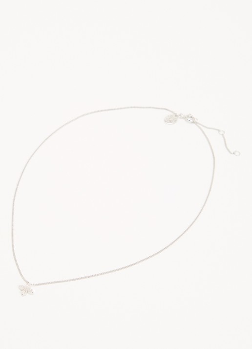 DPT Antwerp Little Flower ketting van zilver - detail 3 zilver
