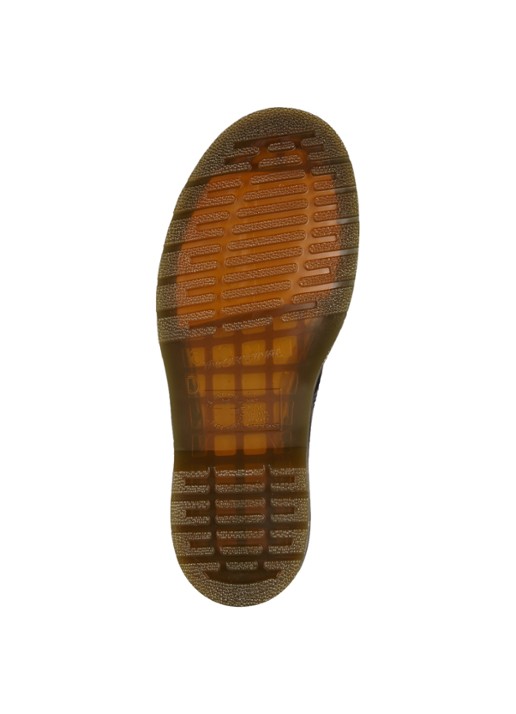 Dr. Martens 1460 Greasy biker boot van leer - detail zwart