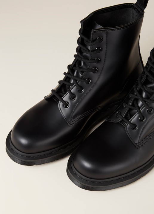 Dr. Martens 1460 Mono veterschoen van leer - detail 2 zwart