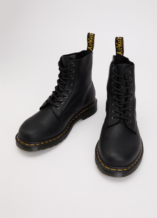 Dr. Martens 1460 veterboot van leer - detail 2 zwart