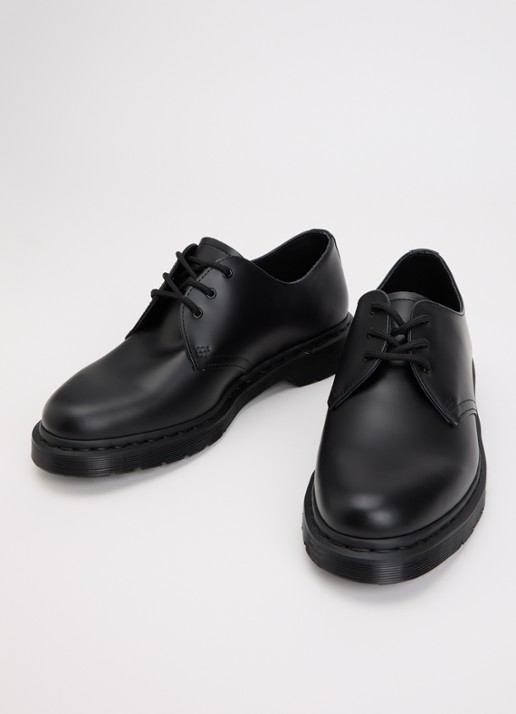 Dr. Martens 1461 veterschoen van leer - detail 2 zwart