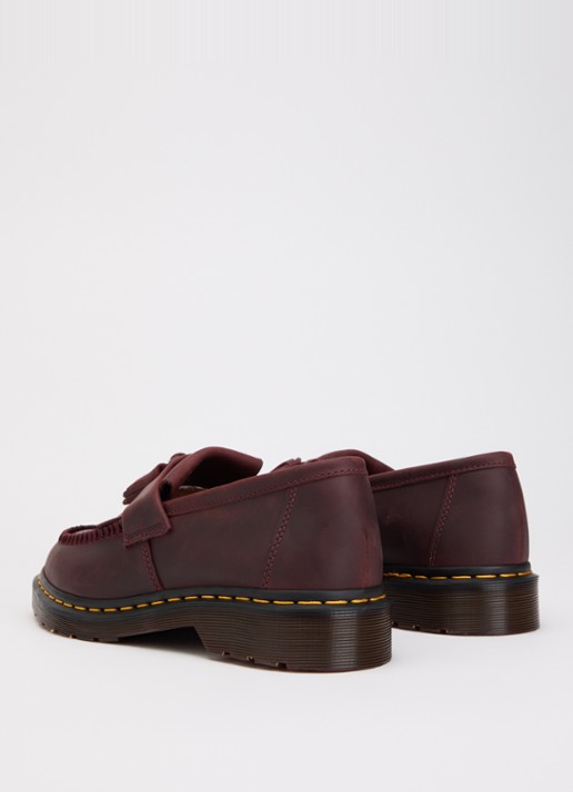 Dr. Martens Adrian loafer van leer - achterkant 4 bordeauxrood
