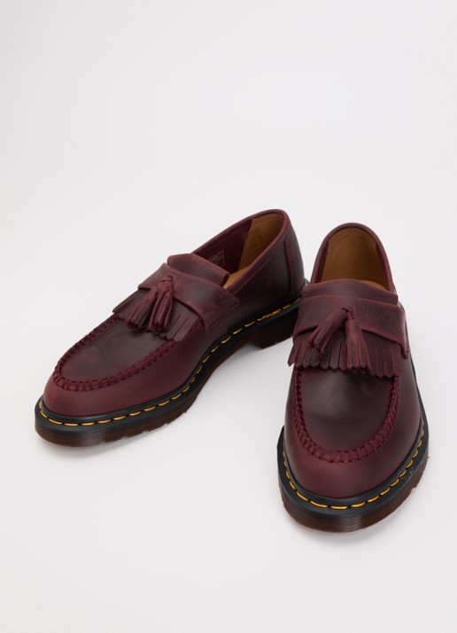 Dr. Martens Adrian loafer van leer - detail bordeauxrood