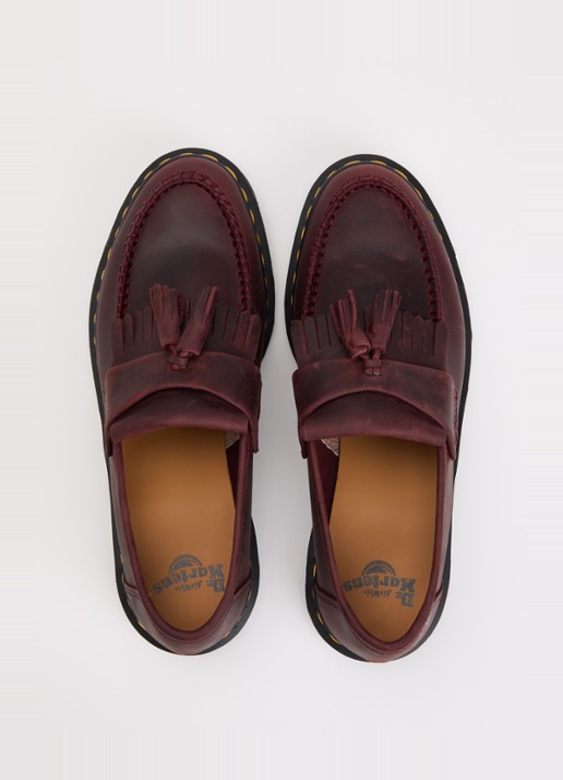 Dr. Martens Adrian loafer van leer - detail 2 bordeauxrood