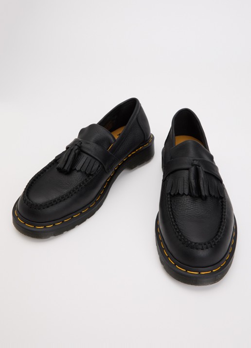 Dr. Martens Adrian loafer van leer - detail zwart