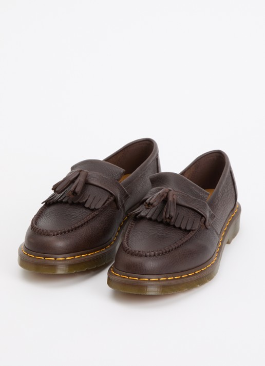 Dr. Martens Adrian YS loafer van leer - detail 3 donkerbruin
