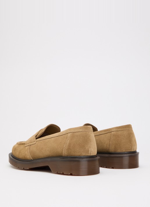 Dr. Martens Delapre loafer van kalfssuède - achterkant 2 camel