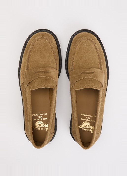 Dr. Martens Delapre loafer van kalfssuède - detail 4 camel