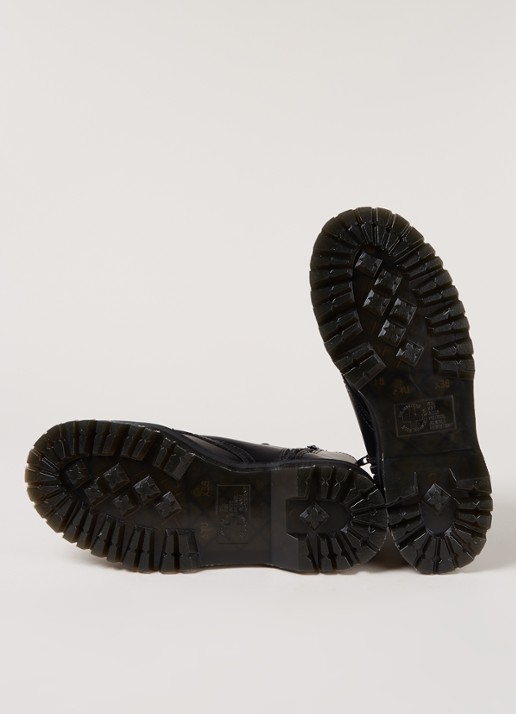 Dr. Martens Jadon biker boot van leer - detail 5 zwart