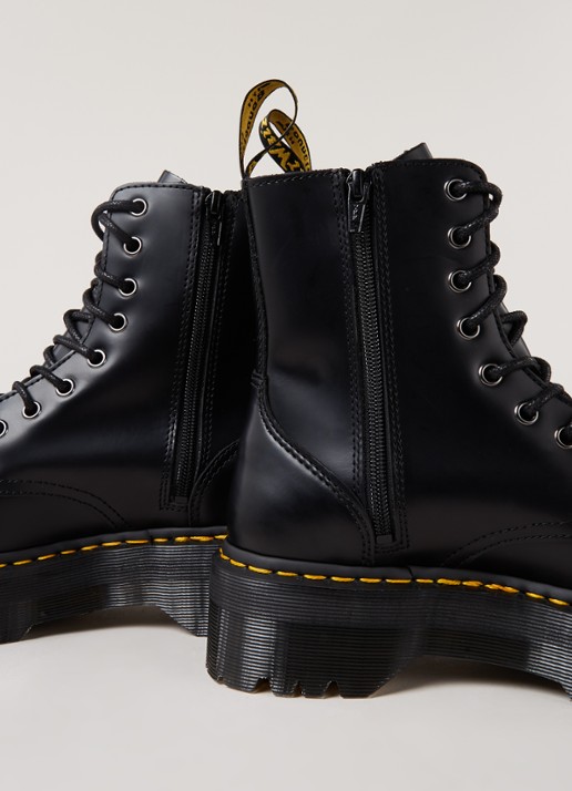 Dr. Martens Jadon biker boot van leer - detail 6 zwart
