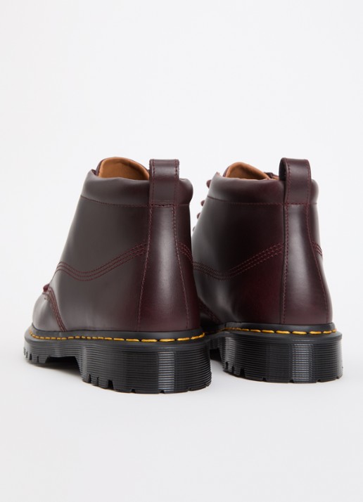 Dr. Martens Lowell Chukka veterboot van leer - achterkant 2 bordeauxrood
