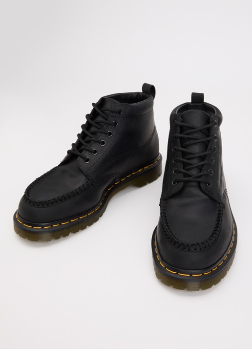 Dr. Martens Lowell veterboot van leer - detail 3 zwart