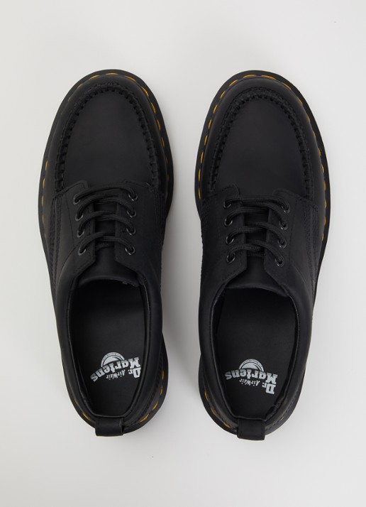 Dr. Martens Lowell veterschoen van leer - detail 3 zwart