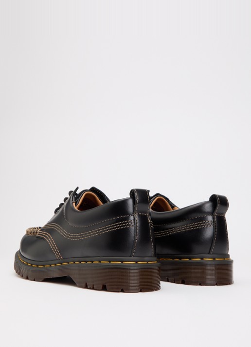 Dr. Martens Lowell veterschoen van leer  - achterkant zwart