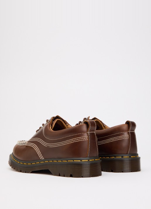 Dr. Martens Lowell veterschoen van leer - achterkant 5 kastanjebruin