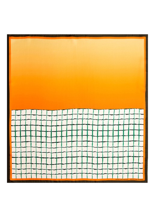Dries Van Noten Foulard Rock the Myrrh - zijden sjaal 75 x 75 cm