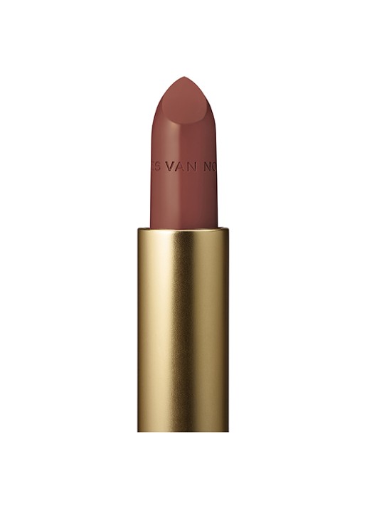 Dries Van Noten Lipstick Satin - navulling - voorkant 3 90 ottoman brown satin