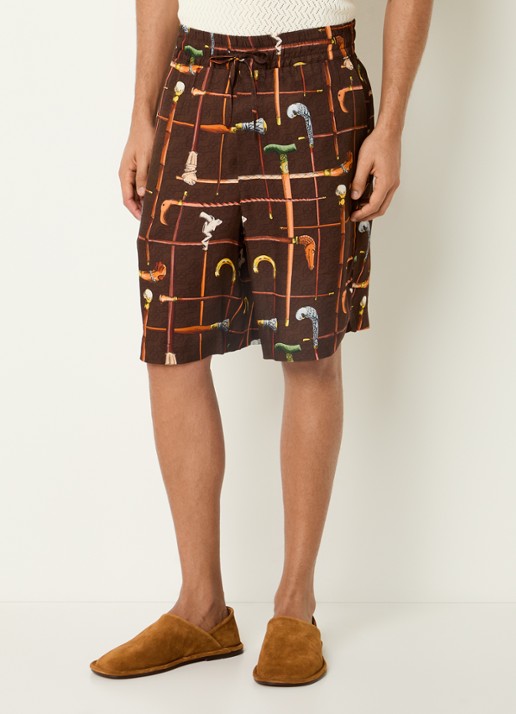 Drôle de Monsieur Cannes korte broek met print