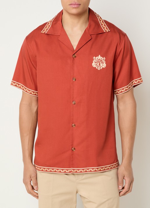Drôle de Monsieur Danseurs met logo- en backprint - achterkant 4 steenrood