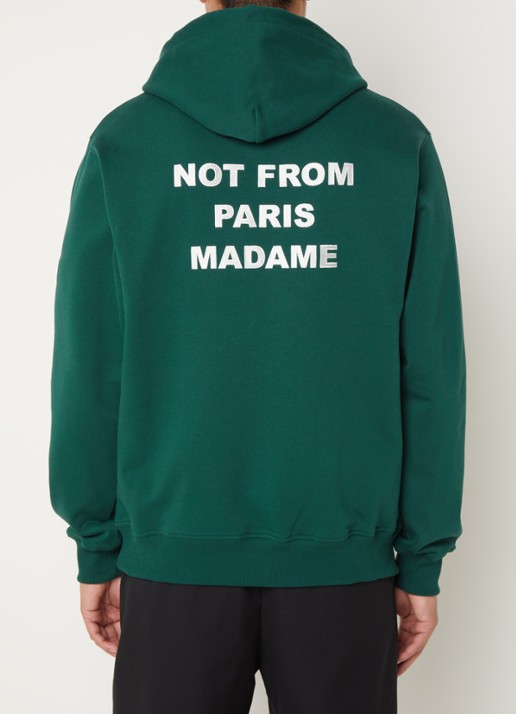 Drôle de Monsieur Hoodie met front- en backprint