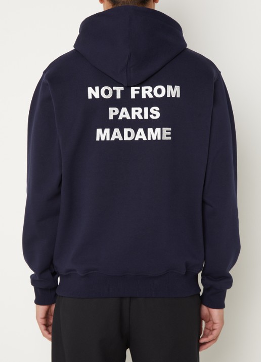 Drôle de Monsieur Hoodie met front- en backprint