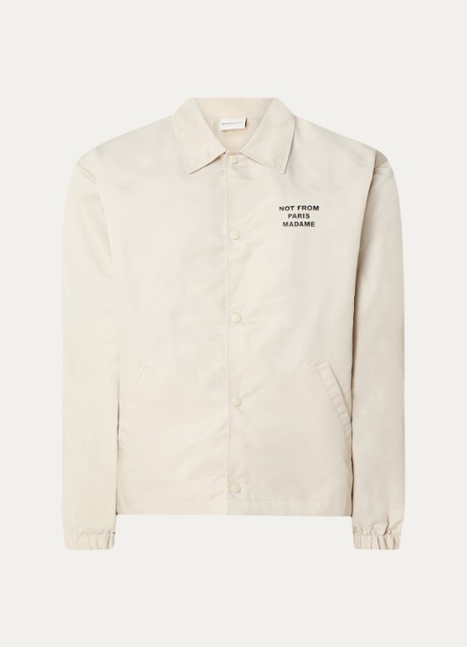 Drôle de Monsieur Jack met front- en backprint - voorkant 2 beige