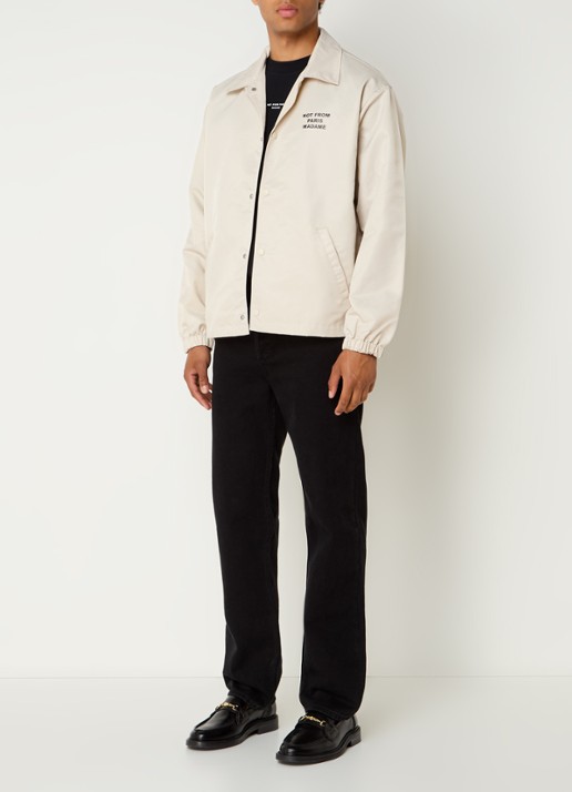 Drôle de Monsieur Jack met front- en backprint - voorkant 3 beige