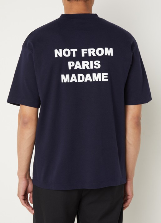 Drôle de Monsieur T-shirt met front- en backprint