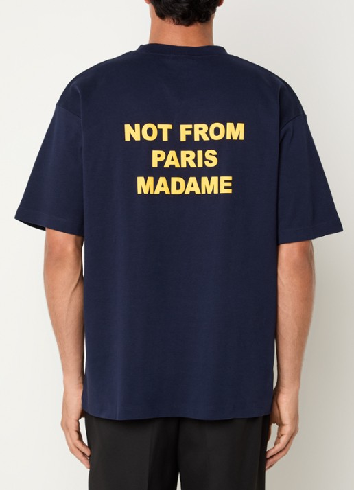 Drôle de Monsieur T-shirt met front- en backprint
