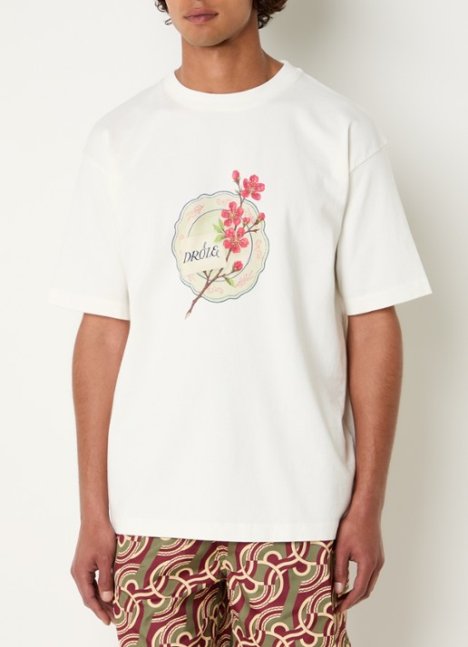 Drôle de Monsieur T-shirt met logoprint