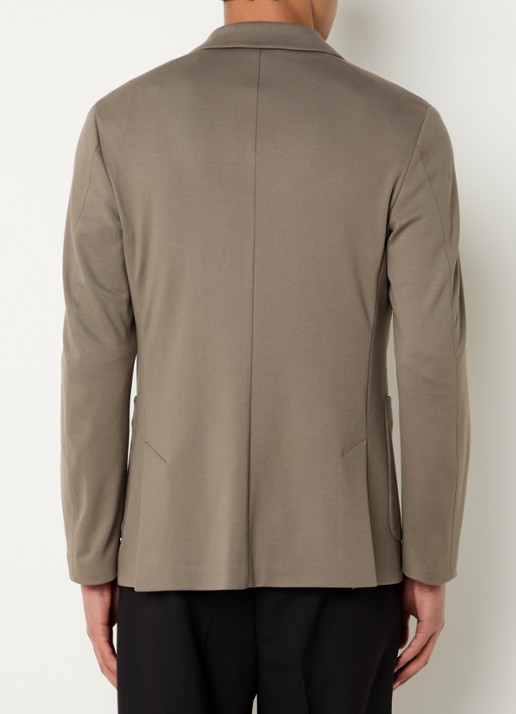 DRYKORN Marls regular fit colbert met opgestikte zakken - achterkant 7 khaki